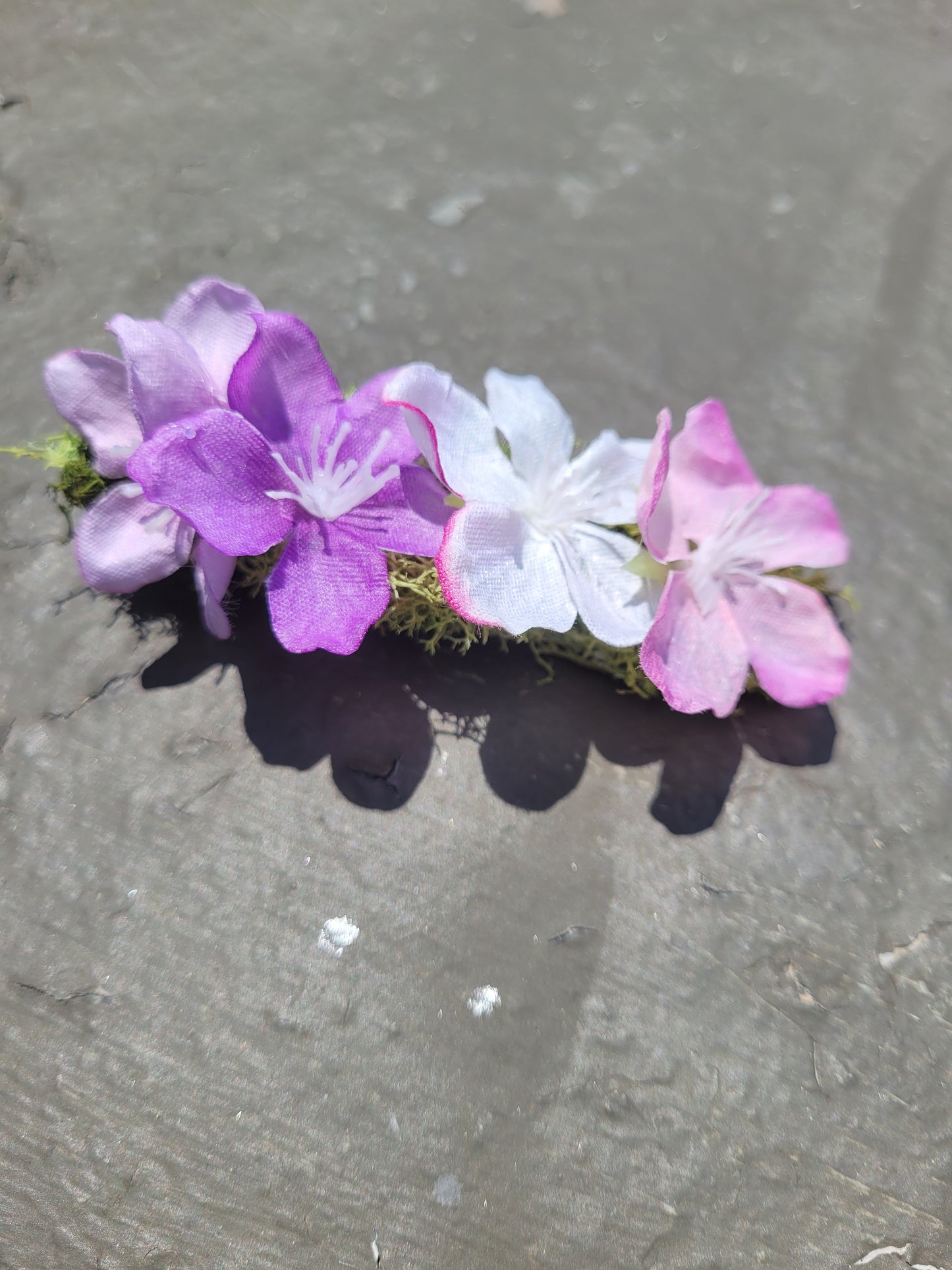 Purple Fairy Flower Hair Clip