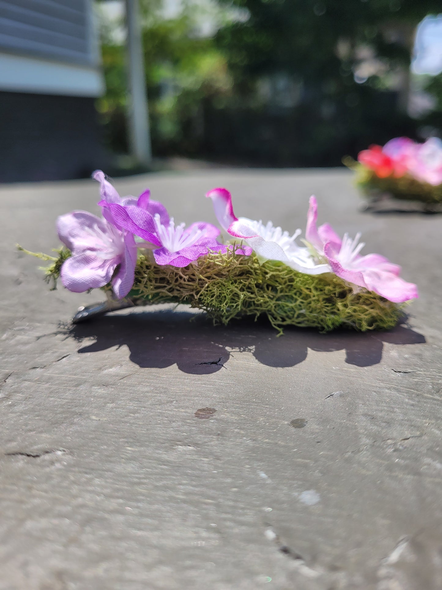 Purple Fairy Flower Hair Clip