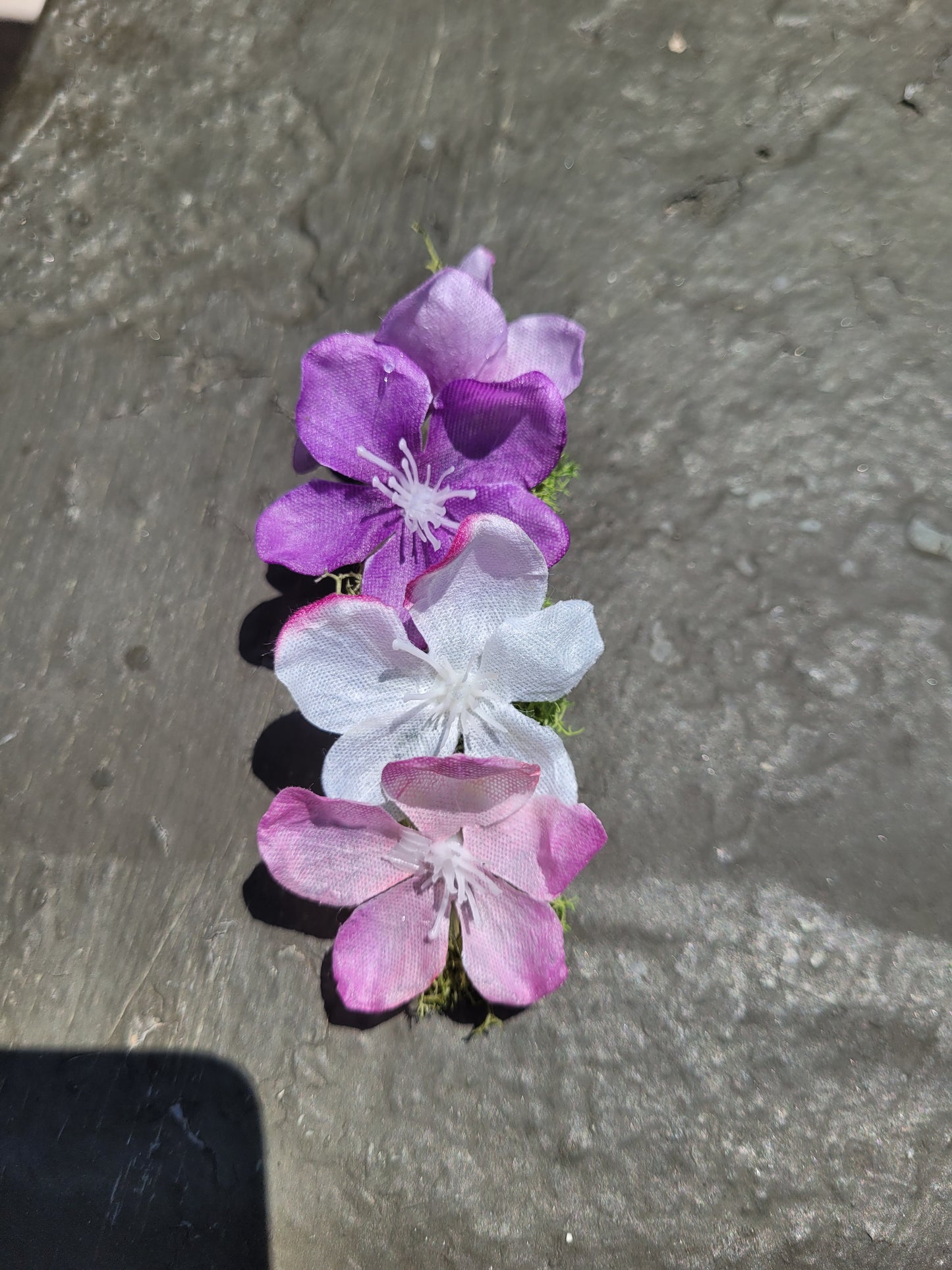 Purple Fairy Flower Hair Clip