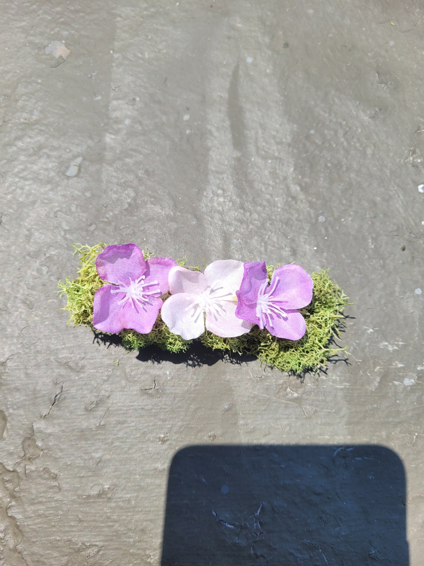 Purple Fairy Flower Hair Clip