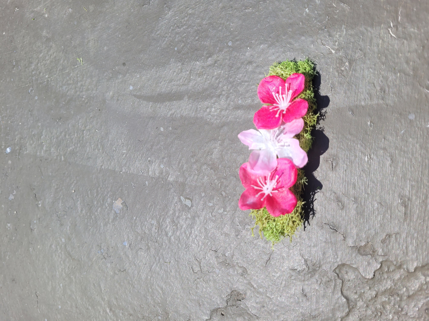 Pink Fairy Flower Hair Clip